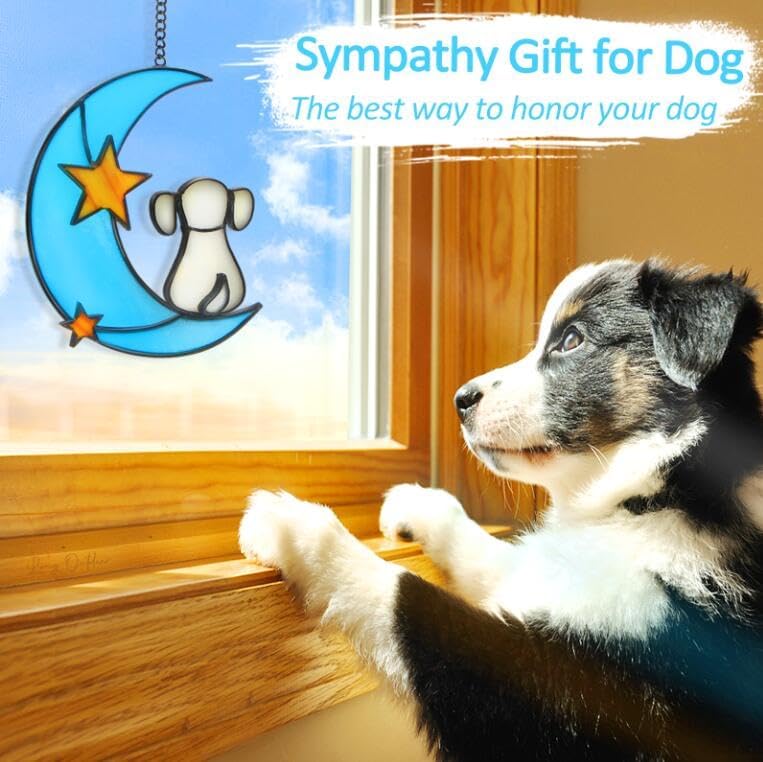 Miniatura 7 de Regalos conmemorativos para mascotas, regalos de pérdida de mascotas de perro en la luna, regalos conmemorativos para perros por pérdida de