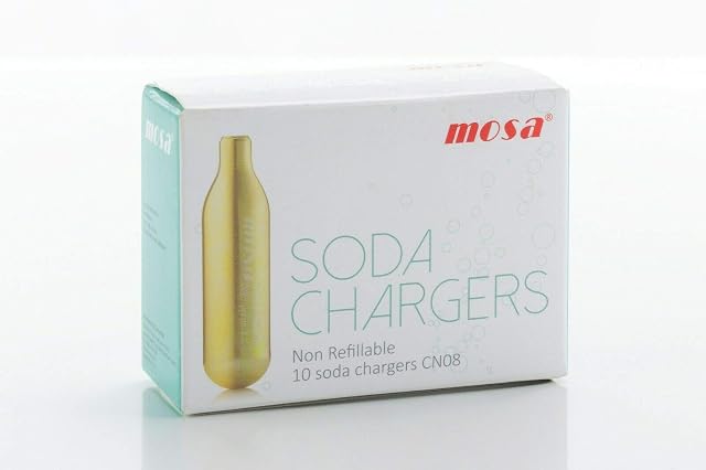 100 x 8 g CO2 Soda Capsules / Fizzy Cartridges for Soda Makers, Soda Siphons and Water Siphons