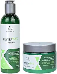 Kit Grandha Revitamax Home Care para Fortalecimento Capilar e Revitalização dos Cabelos Danificados e Porosos (Revitamax Shampoo 250ml + Máscara Capilar 300g)