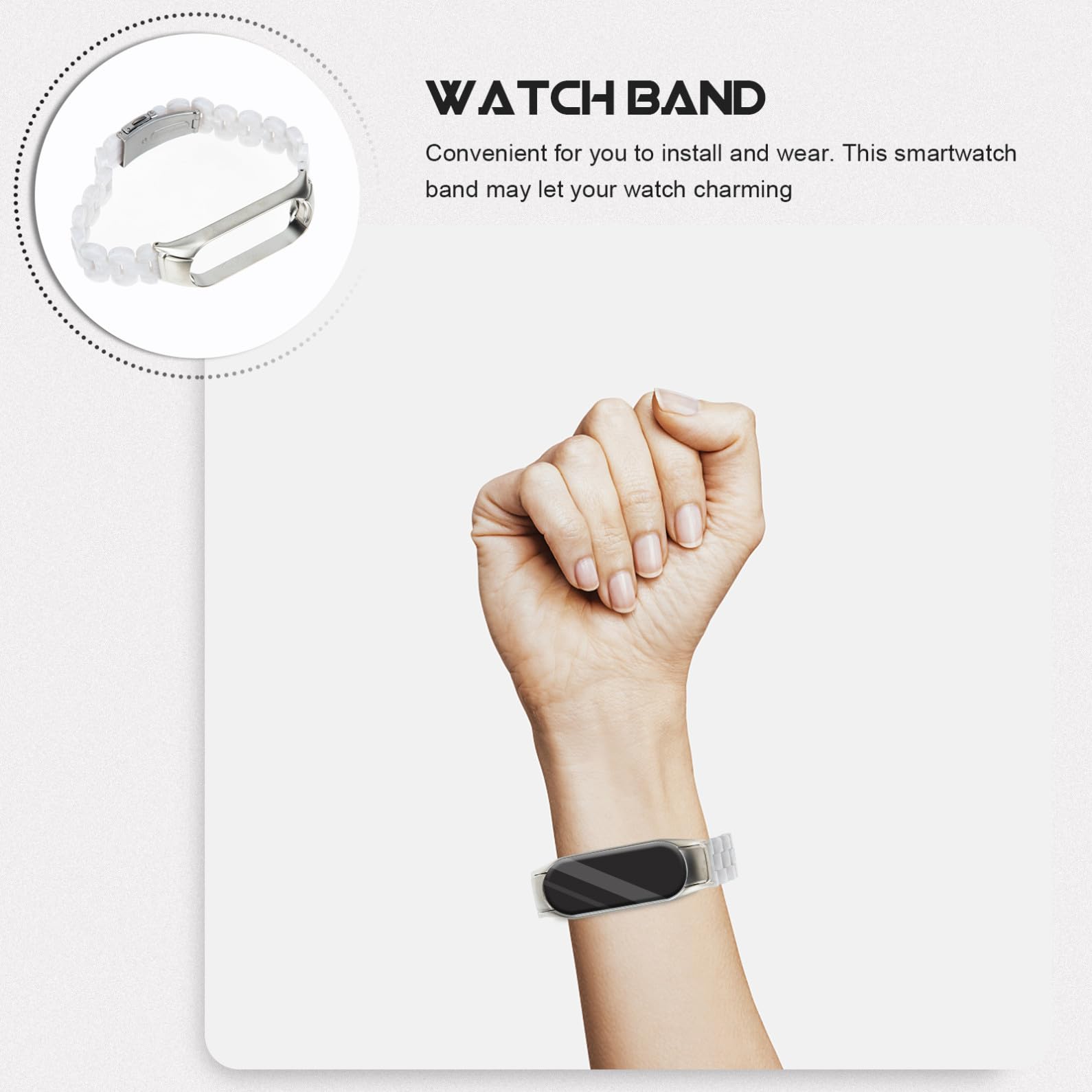 Hemobllo 4pièces Bracelet De Montre Résine Compatible Avec Band Bandes De Remplacement Élégantes Avec Boucle Inoxydable Pour Et Usage Quotidien