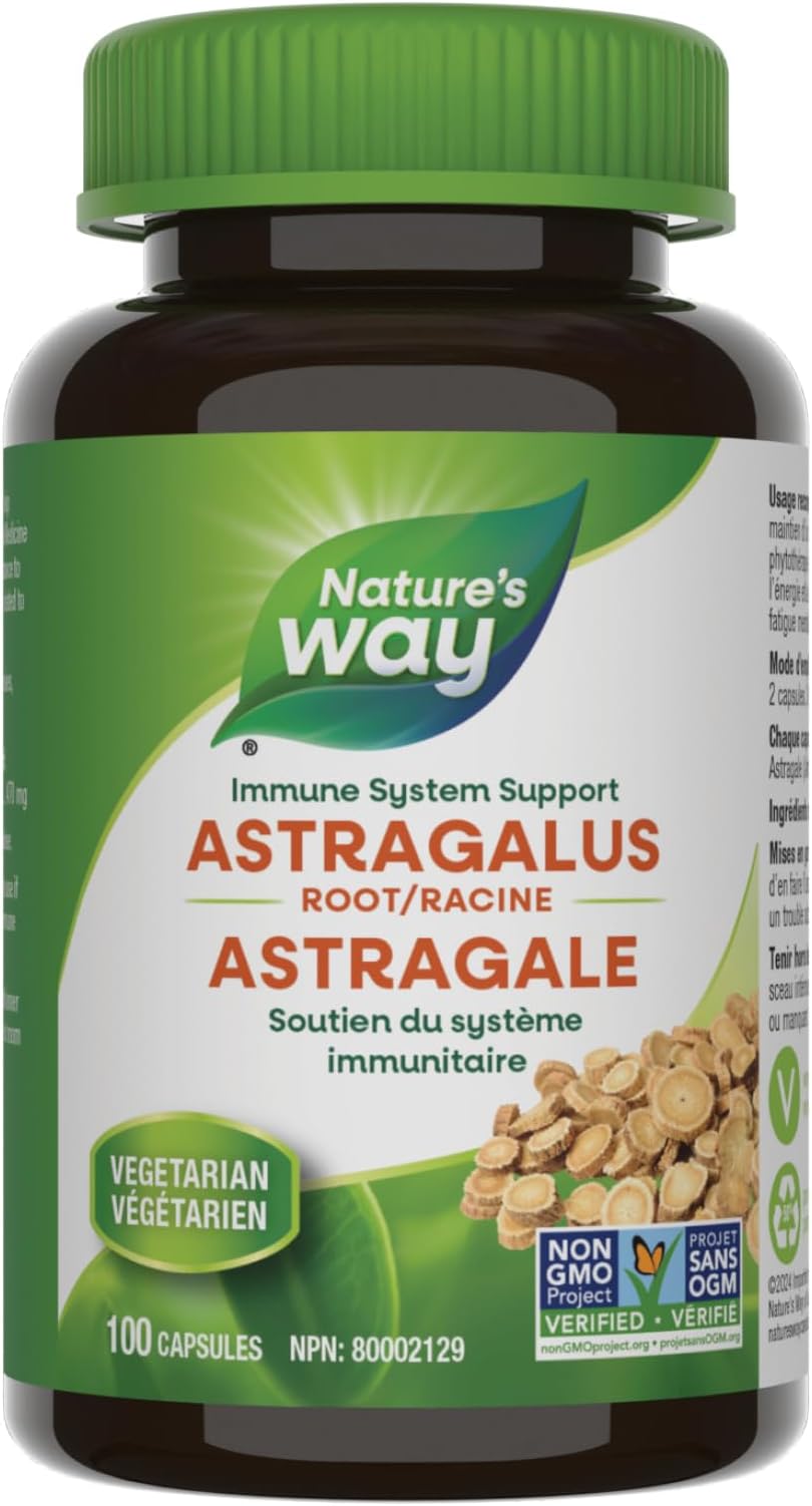 Nature's Way Astragalus Root Capsules, 470 mg, 100-Count