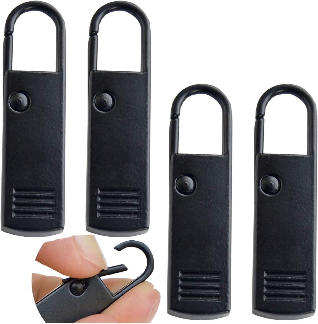 Yeezo Zipper Pulls Tab Replacement Luggage Zipper Pull Extension Easy Use Backpack Zippers Tags Extender Handle Mend Fixer Repair for Suitcase