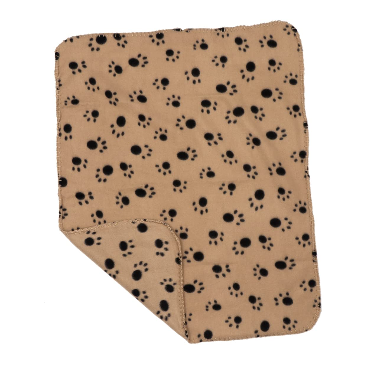 VICASKY Blanket Double Sided Fleece Animal Blanket Beige with Soft Comfortable for Dogs Cats for Beds Couches and Carriers