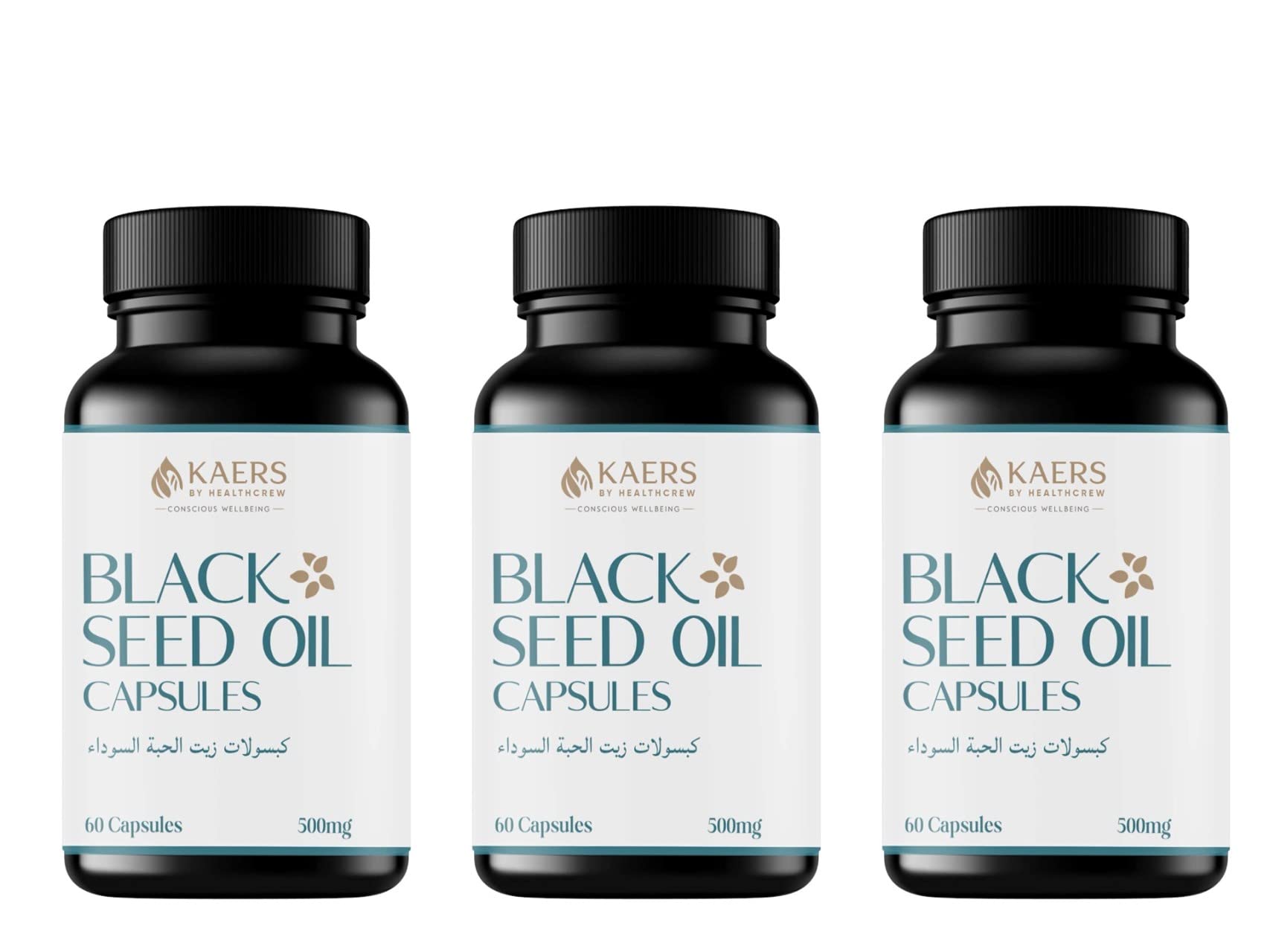 Kaers by Healthcrew Kalonji Black Seed Oil Capsules | Immunity Support with Maximum Thymoquinine | WHO GMP Certified | Suitable for Men and Women | 500mg - 60 Veg Capsules | (Pack of 3) (B0BWPP3C2N) Amazon Price History, Amazon Price Tracker