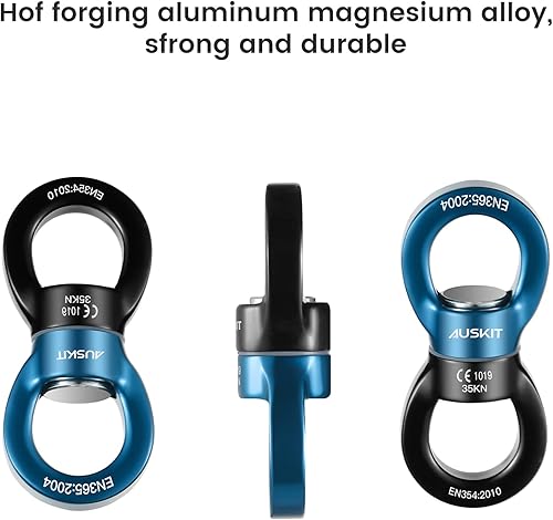 Miniatura 42 de Giratorio azul negro del oscilación, accesorio rotatorio más seguro de la ejecución del dispositivo de 30 KN