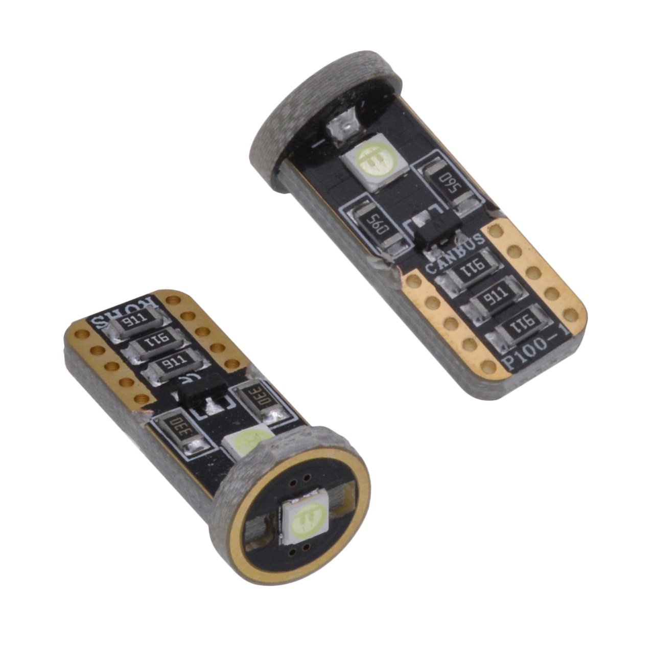 KATUR T10 Canbus - Bombillas LED para coche, color azul hielo, T10, W5W, 3 SMD 5050, superbrillantes, 194, 168, 175, 192, 2825, cuña, luces LED, fuente de repuesto para luces de coche (100 unidades)