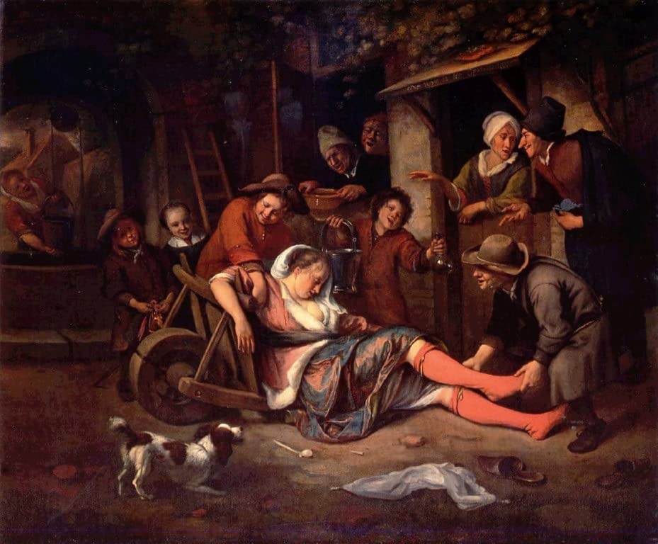 Jan Steen Le vin est un moqueur affiche toile impression portrait art