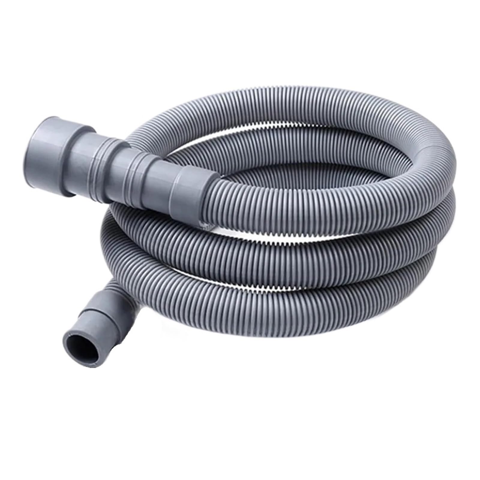 Tubo di scarico for lavatrice, tubo ondulato ispessito, grigio(1.5m)