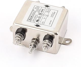 Aexit AC 115V/250V Signal Filters 20A Single Phase Noise Suppressor EMI Electromagnetic Interference Filters Filter JH3-20A-S