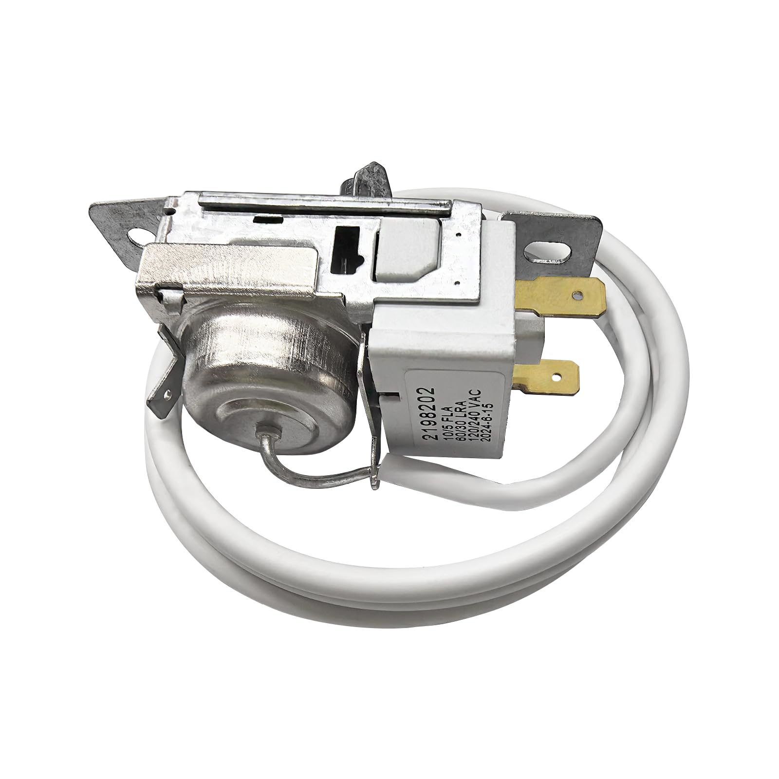 Refrigerator Cold Thermostat 2198202 Refrigerator Thermostat Compatible with Whirlpool and Kenmore refrigerators - Replacement Part Number: WP2198202 2161284 2198201 PS11739232 AP6006166