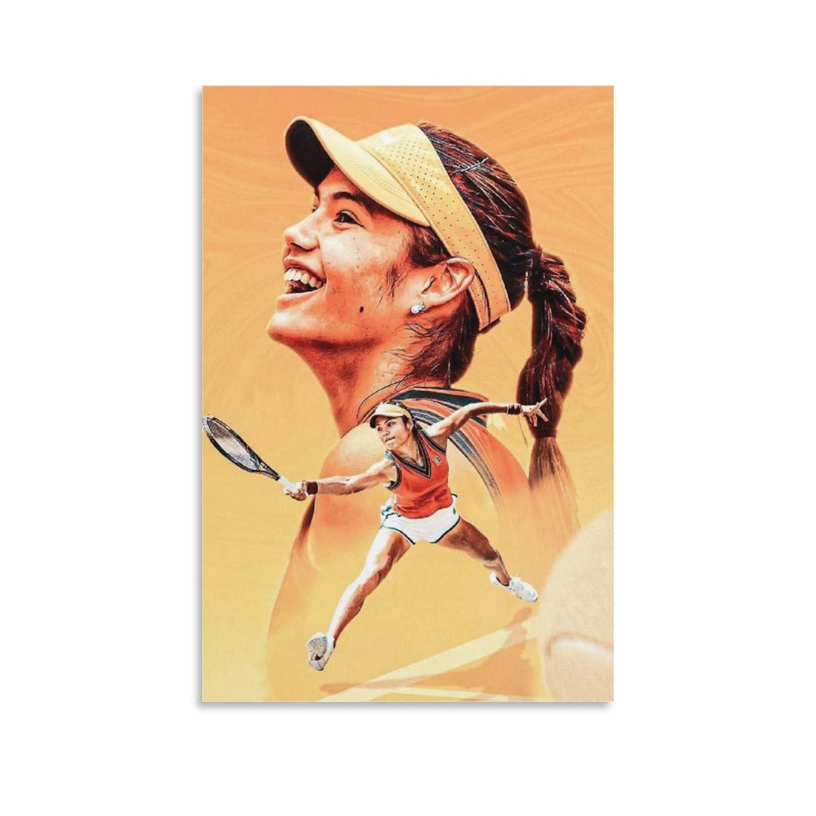 NgAnoh Poster Su Tela Di Emma Raducanu: Quadro Moderno Per Arredo Camera Da Letto, Stampa Artistica 20x30 Cm