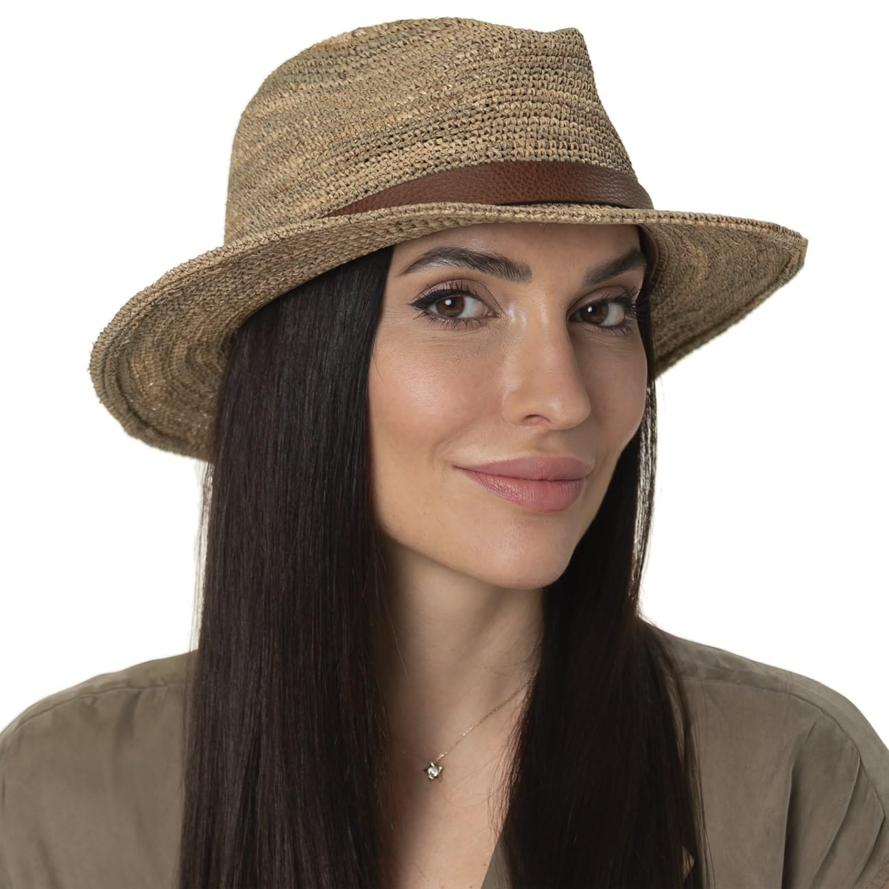 Stetson Crochet Traveller Sombrero Paja Multicolor Unisex Primavera Verano