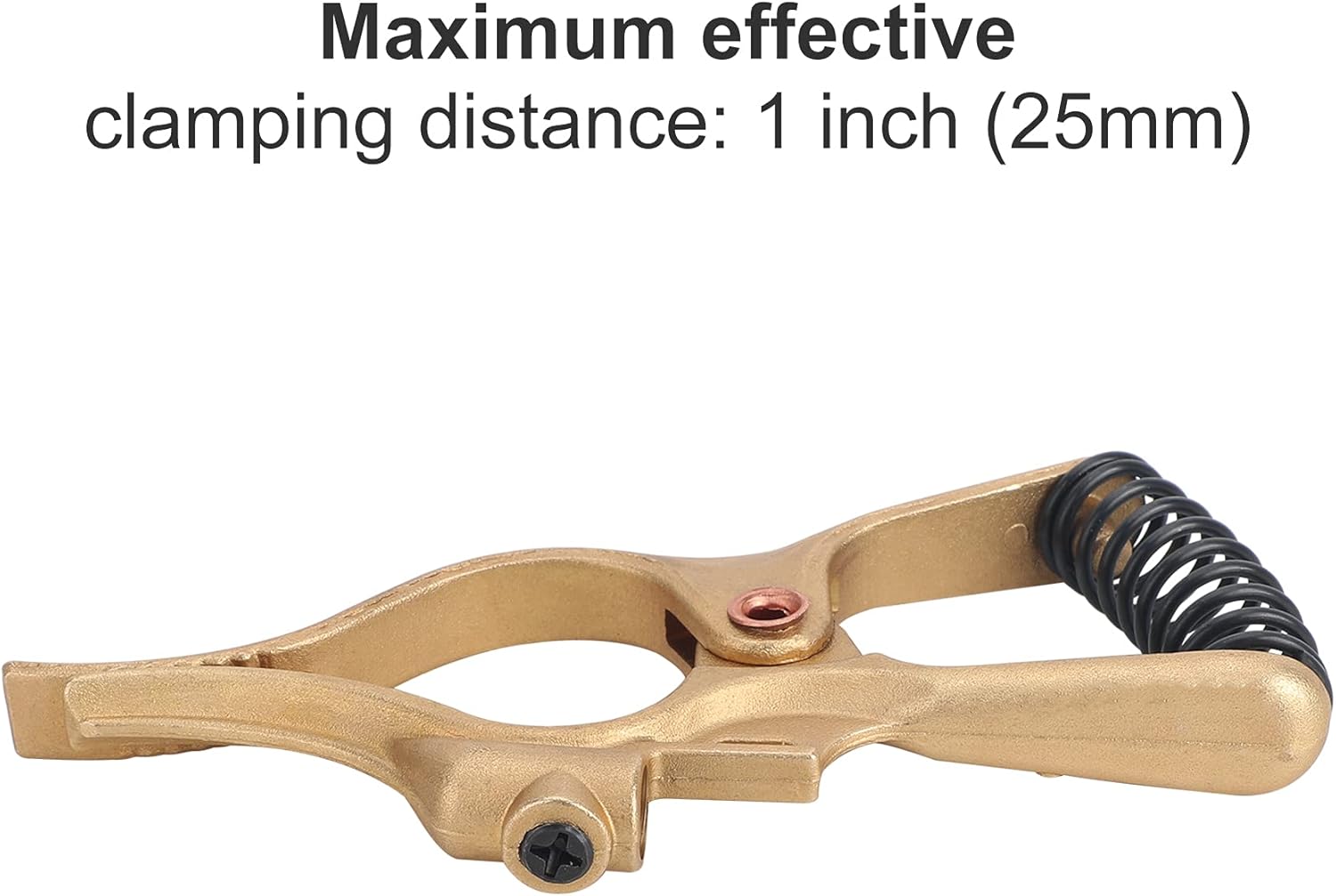 Electrode Holder,300A Heavy Duty Stick Welding Stinger Electrode Clamp-Brass T-Style Welding Ground Clamp - - 