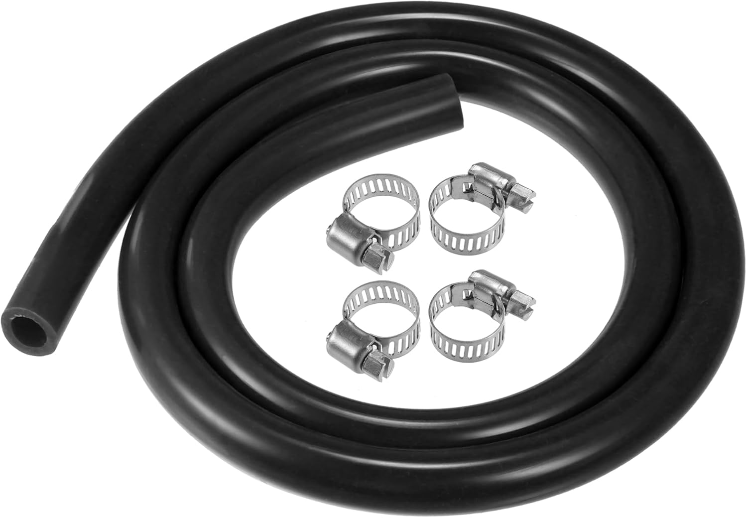 X AUTOHAUX 1 Set Silicone Vacuum Tubing Hose 1m 9mm ID Engine Automotive Vacuum Silicone Hose Line Black