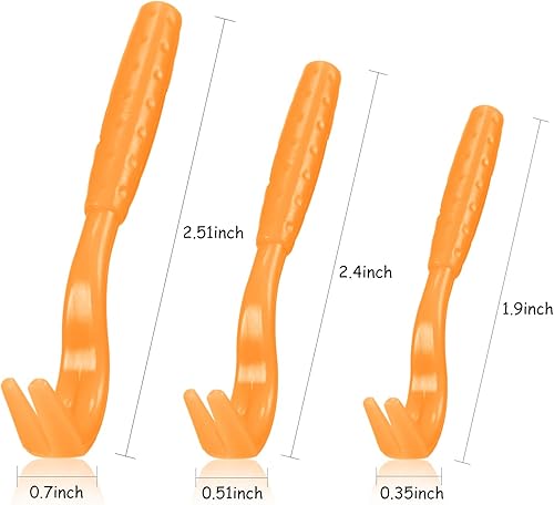 Miniatura 4 de Kit de herramientas de eliminación de garrapatas, incluye 3 removedores de plástico, 3 pinzas de acero inoxidable con peine para perros y gatos