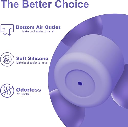 Miniatura 3 de 2 botas de silicona para botella de agua Owala de 24 onzas, 32 onzas, 40 onzas, funda protectora antideslizante para botellas de agua de acero