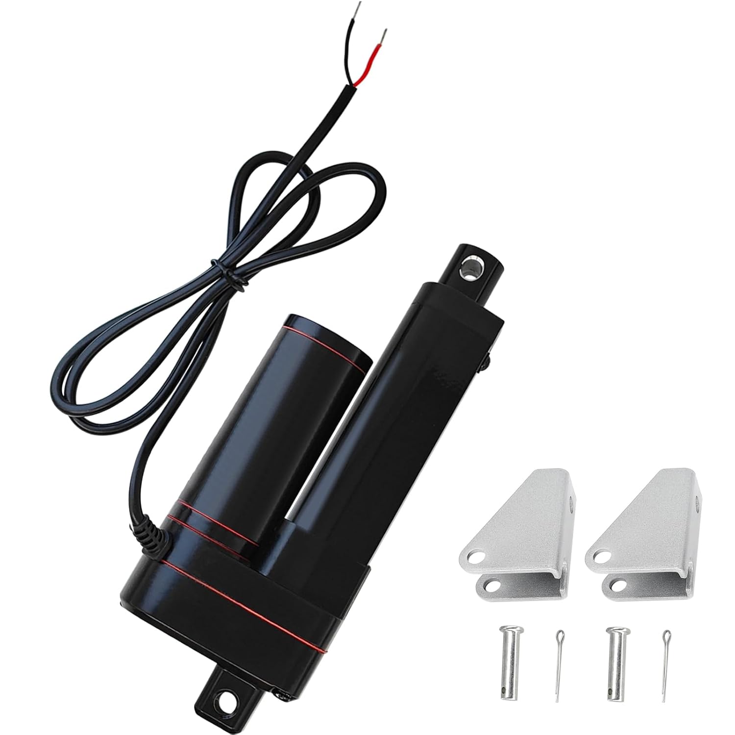 2 Inch High Speed 1.34"/sec Linear Actuator 12V 88lbs/400N IP65 Waterproof Linear Motion Actuator with Mounting Brackets