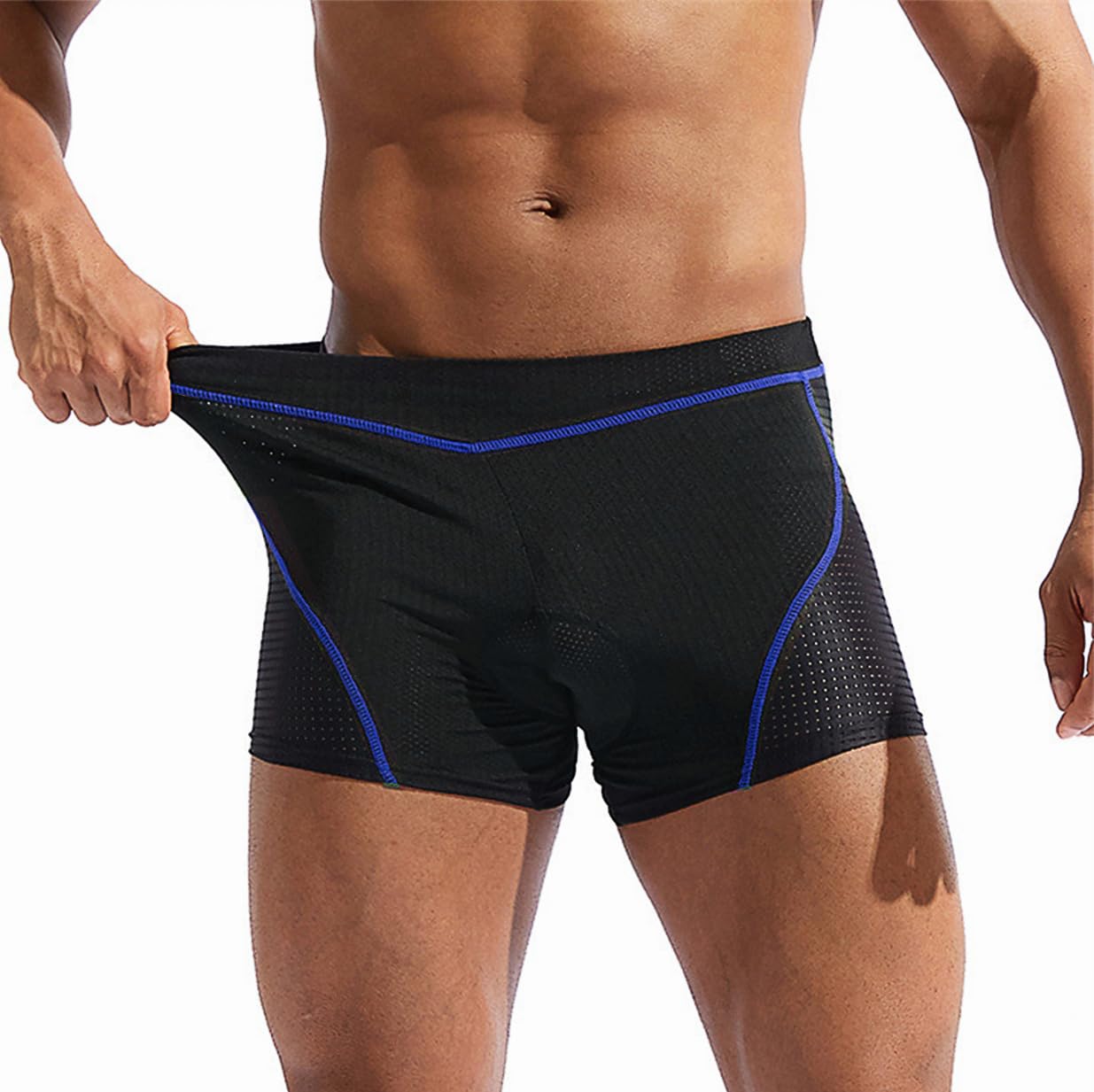 NuCamper Cuissard de Cyclisme Homme rembourré élastique 5D Gel Coussinet résistant aux Chocs Séchage Rapide