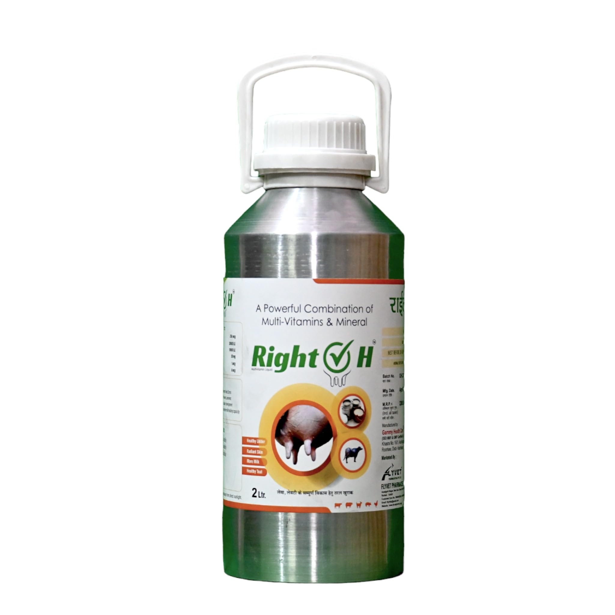 Right H for Udder Growth & Booster Vet. Suppliment Tonic (Pack 2 Lt)