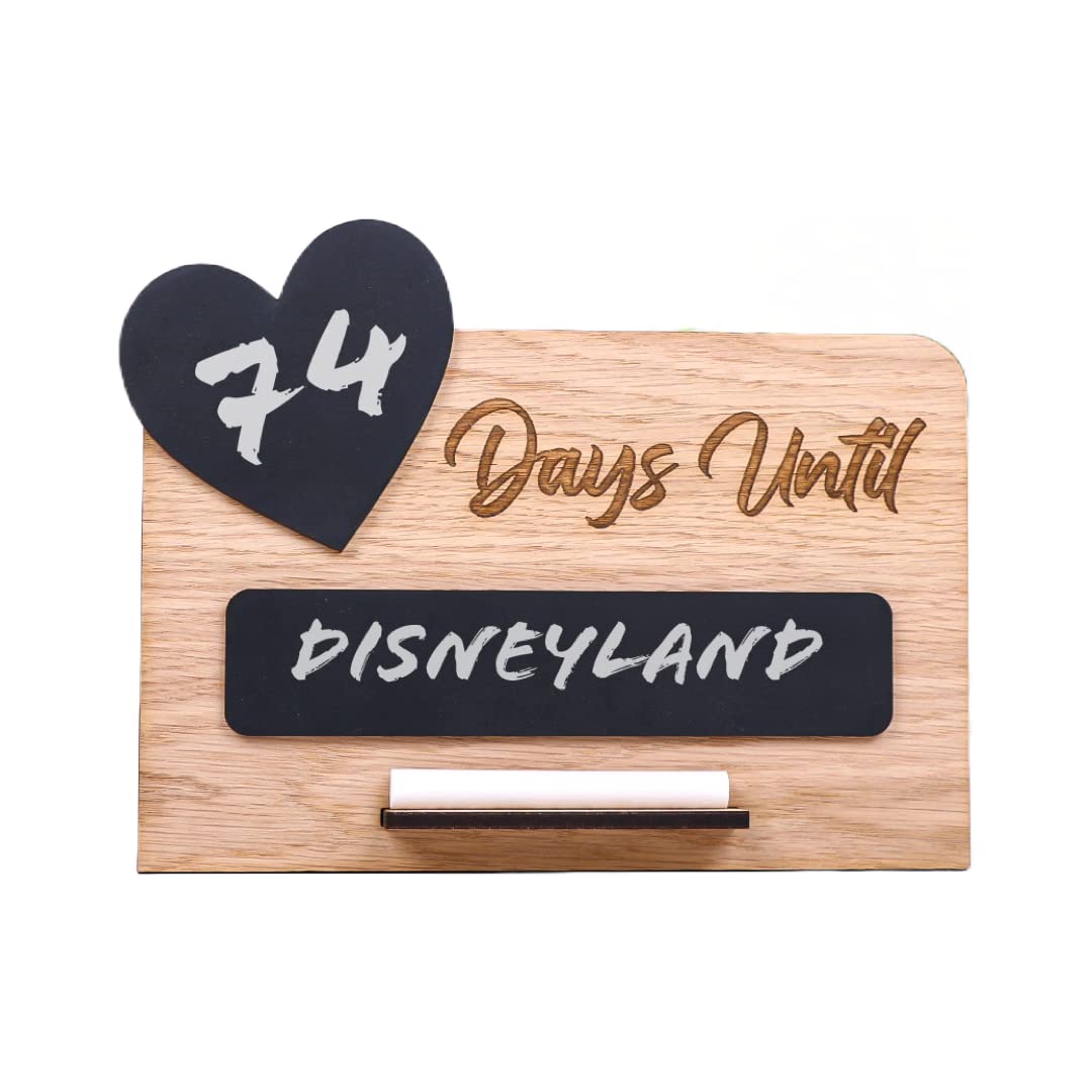 Countdown To Any Big Occasion | Personalised Plaque | Engraved Chalk Plaque | Day until Plaque | Wedding Countdown | Holiday countdown