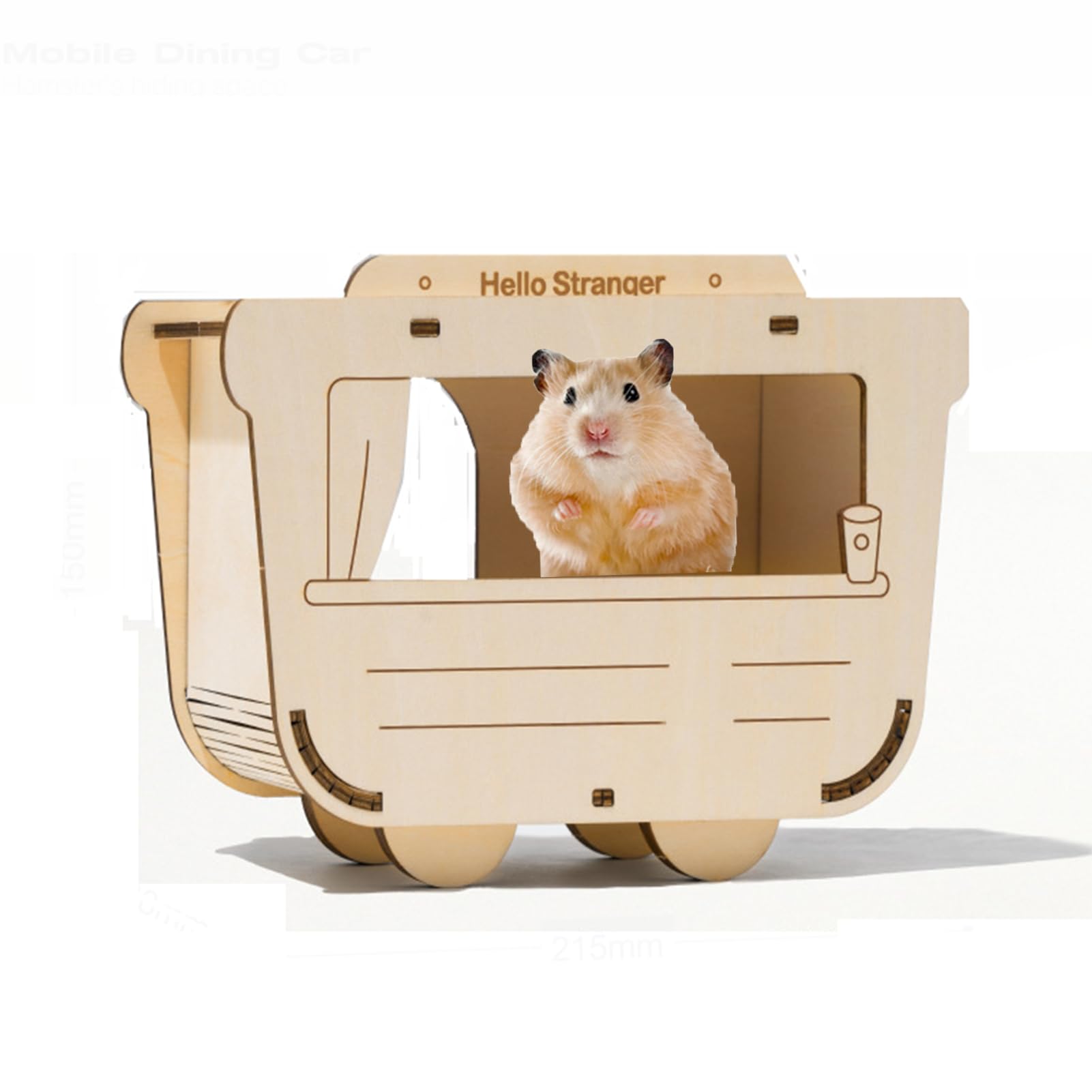 Casetta In Legno Per Criceti A 2 Piani Con Scala - Casa Per Piccoli Animali, Gerbilli E Roditori - Foto 13