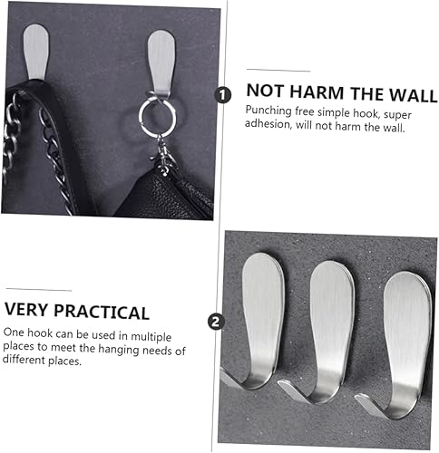 Miniatura 2 de FONDOTIN Potentes ganchos de pared adhesivos, 15 piezas de ganchos pequeños para cocina, baño, sala de estar, organizar tu espacio