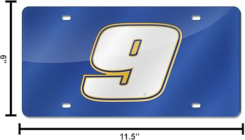 Miniatura 33 de Rico Industries NASCAR Chase Elliott #9 - Etiqueta de corte láser de 12 x 6 pulgadas para automóvil, camión, SUV, decoración de automóvil