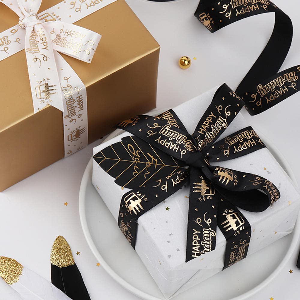 Ribbons For Gift Wrapping Ribbon For Fabric Satin Ribbons Wstążka Birthday Cake Box Pieczenie Dekoracyjne Wstążka Kwiaty Paski Prezent Pudełko Prezent Opakowanie Wysokiej Jakości Wstążka-Szampan
