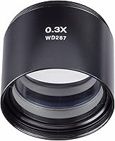 Vista 3 de AmScope Lente de Barlow ZM03 0.3X para las cabezas estéreo del microscopio de la serie ZM, montaje del diámetro de 157.5 ft m