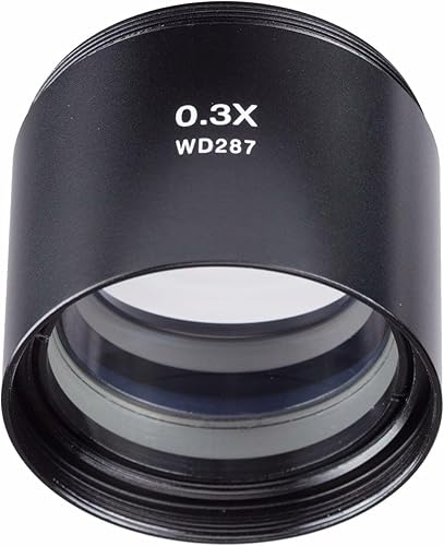Miniatura 3 de AmScope Lente de Barlow ZM03 0.3X para las cabezas estéreo del microscopio de la serie ZM, montaje del diámetro de 157.5 ft m