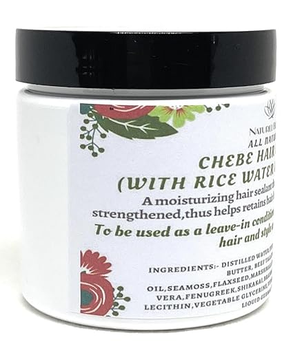 Miniatura 3 de Chebe Hair Growth CreamLeave in ConditionerWith Fermented Rice Water &amp; TallowChebeAloe VeraSea Moss (Unscented, 4 oz)
