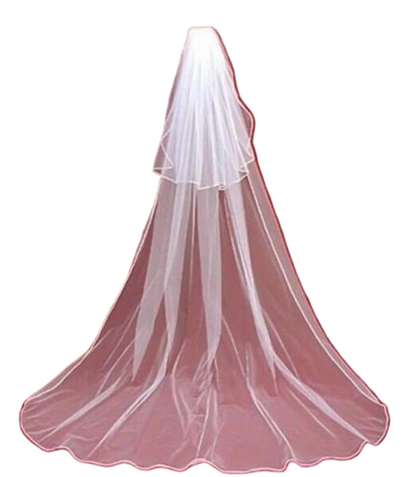 Genérico 2-Layer Bridal Veil Long Wedding Veil with Elegant Velo de Novia Wedding Accessories Velo de Novia
