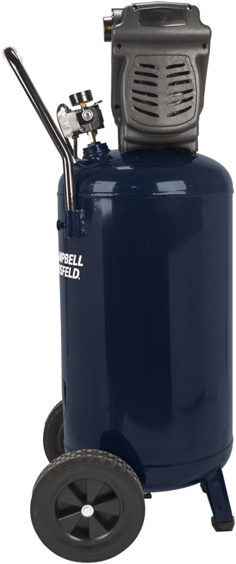 CAMPBELL HAUSFELD 26 Gallon Vertical Air Compressor, Oil Free, 150 Max PSI, 4CFM at 90 PSI, Portable Air Compressor for Efficient Performance, Ideal Vertical Air Compressor for Workshop Use