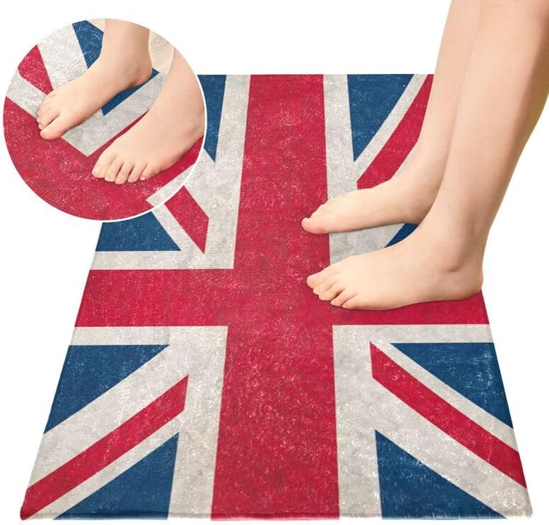 Miniatura 4 de British Flag Non Slip Mat Machine Washable Entrance Rug Floor Mat for Hallway Entryway Living Room Bedroom Dorm Home Decor