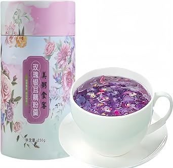 Natural lotus root powder floral nut breakfast lotus root soup powder instant food rose porridge tea for men and women