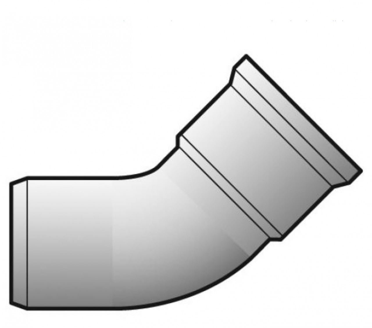 FLOPLAST Underground drain 110mm single socket 45' bend
