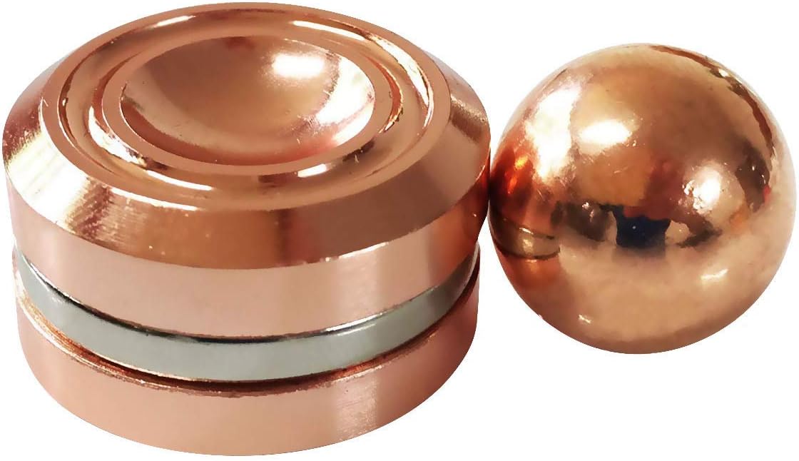 Orbiter Fidget Toy Hand Fidget Spinner Metal Spinner Toy Focusing Fidget Toys Relievers Stress and Anxiety for Kids & Adults with ADHD Autism(Rose Gold)
