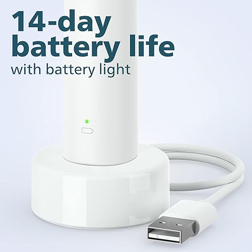 Miniatura 5 de Philips Sonicare 4100 HX368123 - Cepillo de dientes eléctrico recargable con sensor de presión color blanco