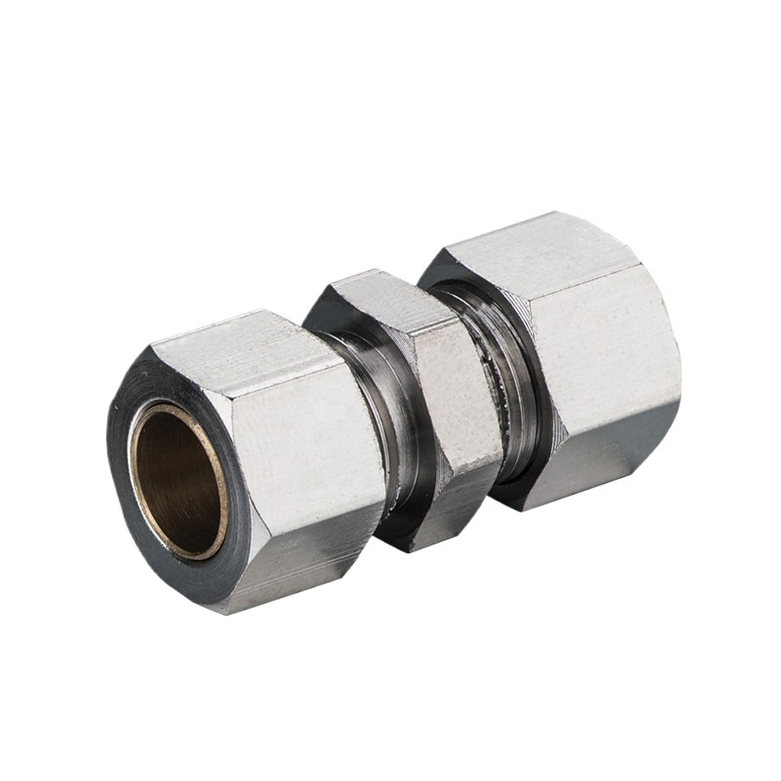 10 piezas/lote KU 4 6 8 10 12 mm Conjunto de unión Virola de latón recto Accesorio de tubo de aire neumático Accesorio bloqueable(KU12 12mm)