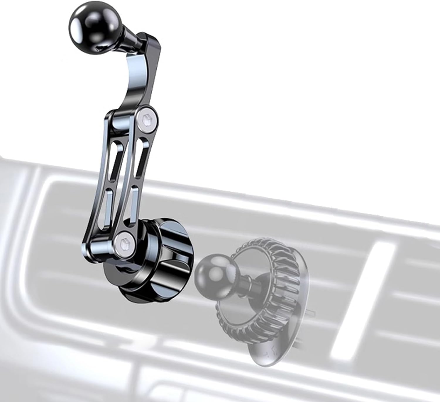 17mm Ball Joint Extension Arm with Adjustable Angles Mobile Phone Stand for Car Air Vent Phone Stand & Dashboard Camera Mount Dashboard Camera Holder