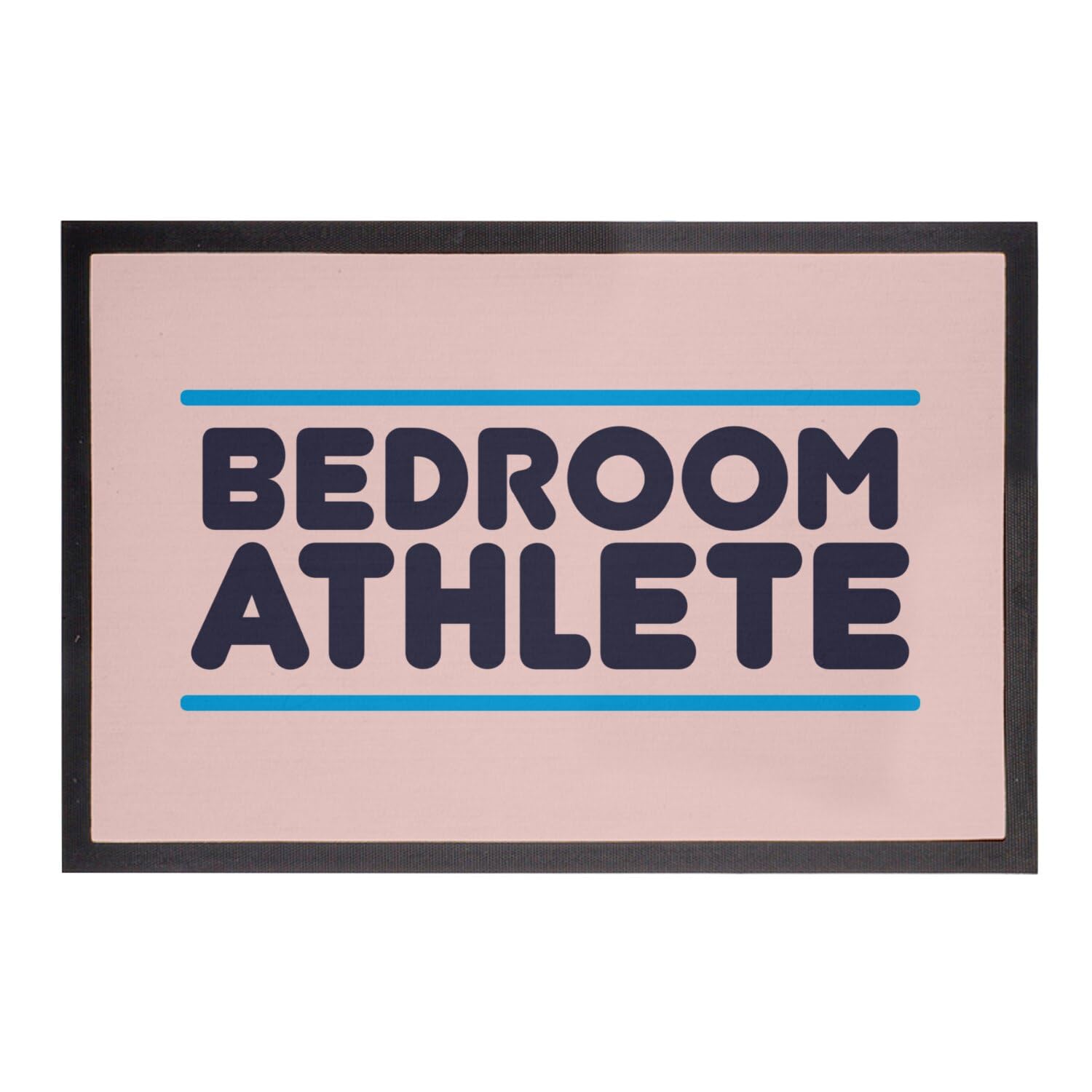 Paillasson rose humour sport de lit Fabulous tapis entree 75x50cm