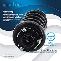 Vista 1424 de Detroit Axle - Kit de suspensión delantera de 10 piezas para Chevy Aveo Aveo5 Pontiac G3 Wave 2 Ready Struts Assembly 2 Enlaces de barra