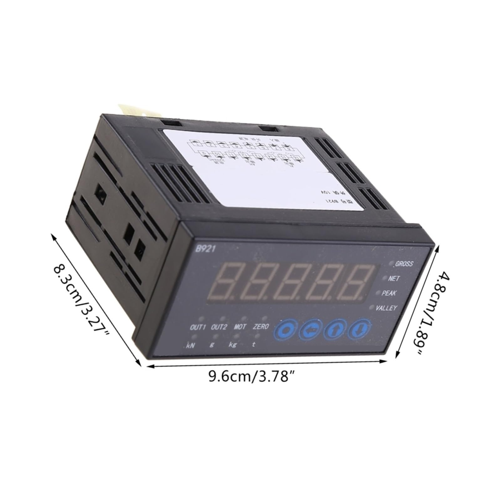 Load Cell Indicator Display Weighing Transducer Trasmitter Weight Sensor 2 Way Output 96x48