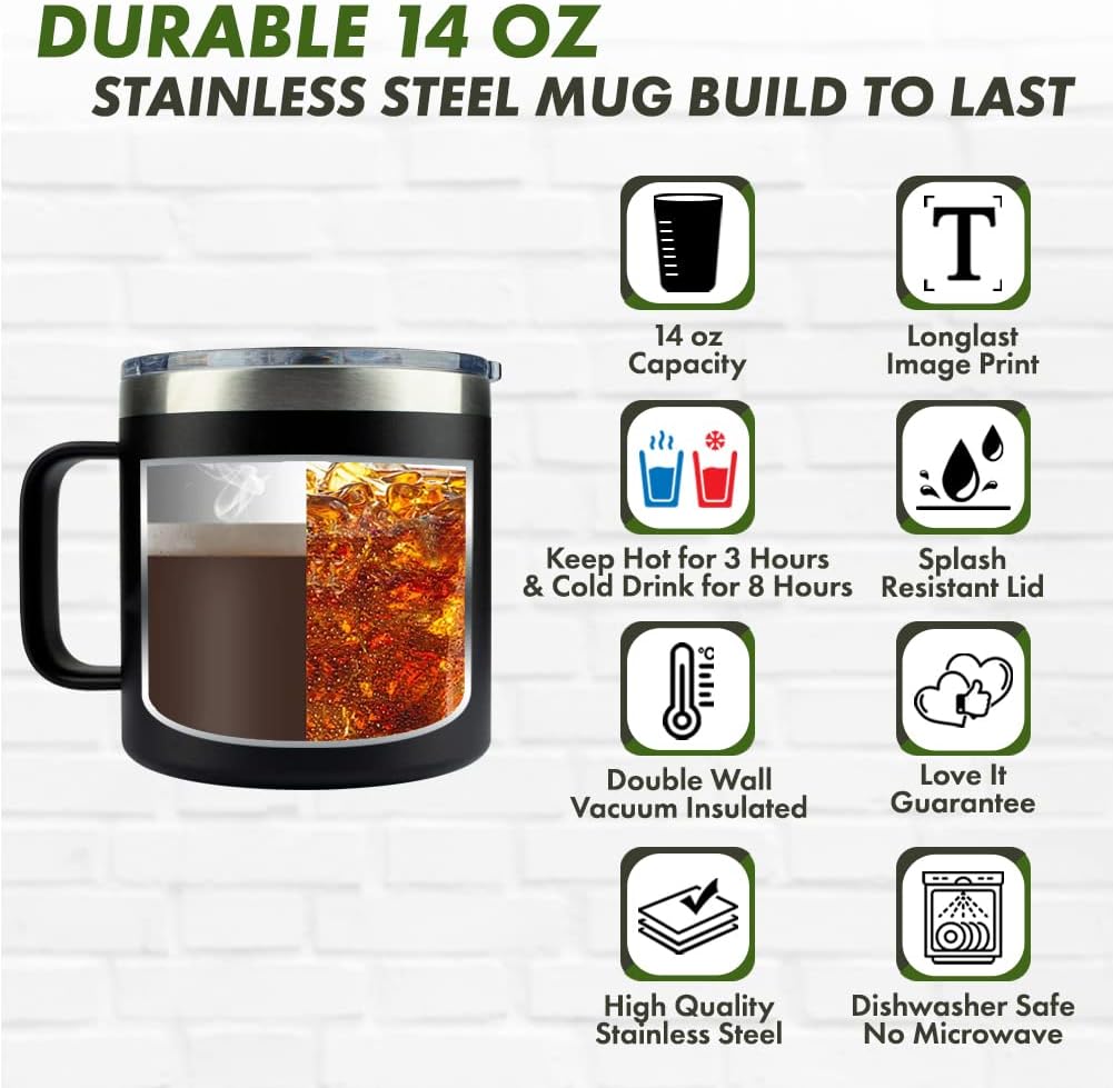 Bubble Hugs Leadership Stainless Steel Coffee Mug 14 oz, Leadership Is About Director Mentor Supervisor Team Leader Appreciation Coworker Thank You Gift Cup With Lid for Boss Leader, Black - Image 4