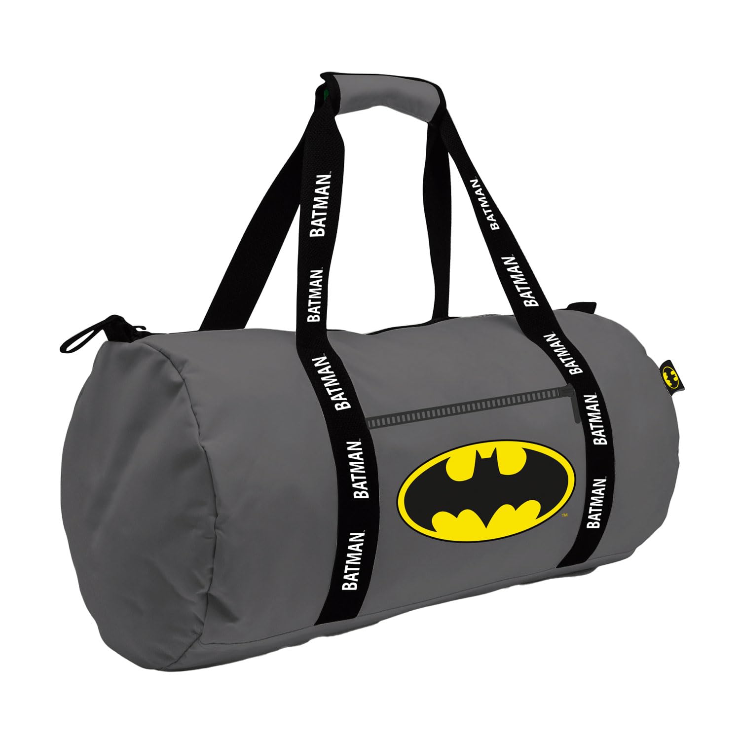 ARDITEX - Batman Sports Bag 47x28x28cm – Grey with Classic Logo – Ideal for Gym, Travel or Daily Use – Official DC Comics Licensed Product