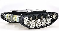 Vista 1 de Kit de chasis de tanque de robot profesional inteligente con absorción de impactos con 2 motores de CC, modelo de plataforma robótica STEAM