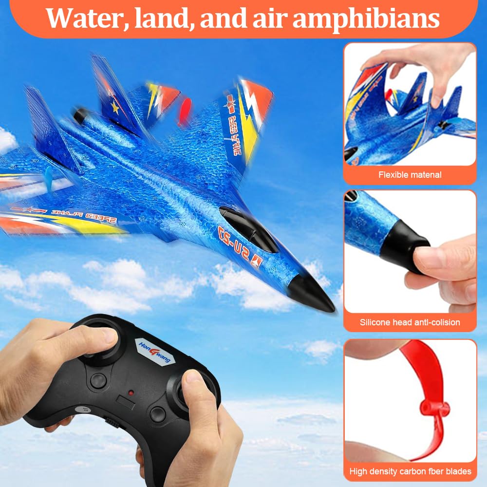 Avión RC SU37 2.4GHz - Modelo de Control Remoto para Niños y Novatos