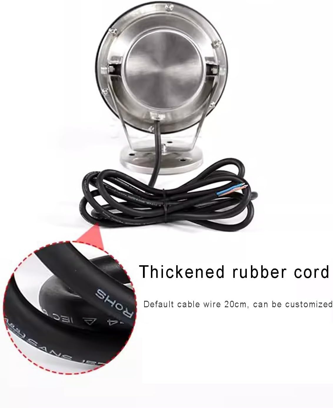 Underwater Pond Lights Stainless Steel Garden Spotlight for Party Swimming Pool Garden Fountain (Green
