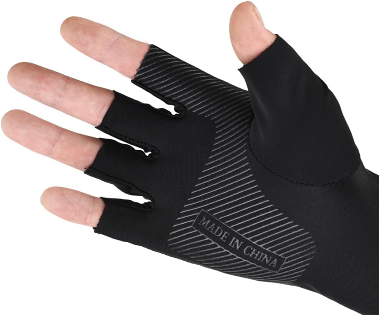 Inf-way Sun UV Protection Arm Sleeves for Men Women Driving Cycling Sports Cooling Long Sleeves with Thumb Holes