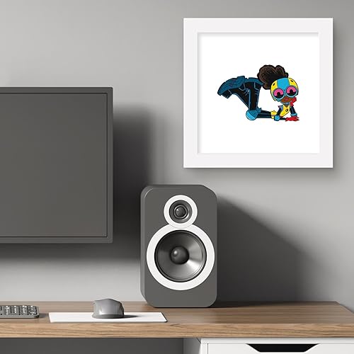 Miniatura 5 de Trends International Gallery Pops - Póster de pared de Marvel Moon Girl y Devil Dinosaurio, 12.00 x 12.00 pulgadas, versión de marco blanco